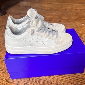 P448 Women's Sneakers in Cream and Gray